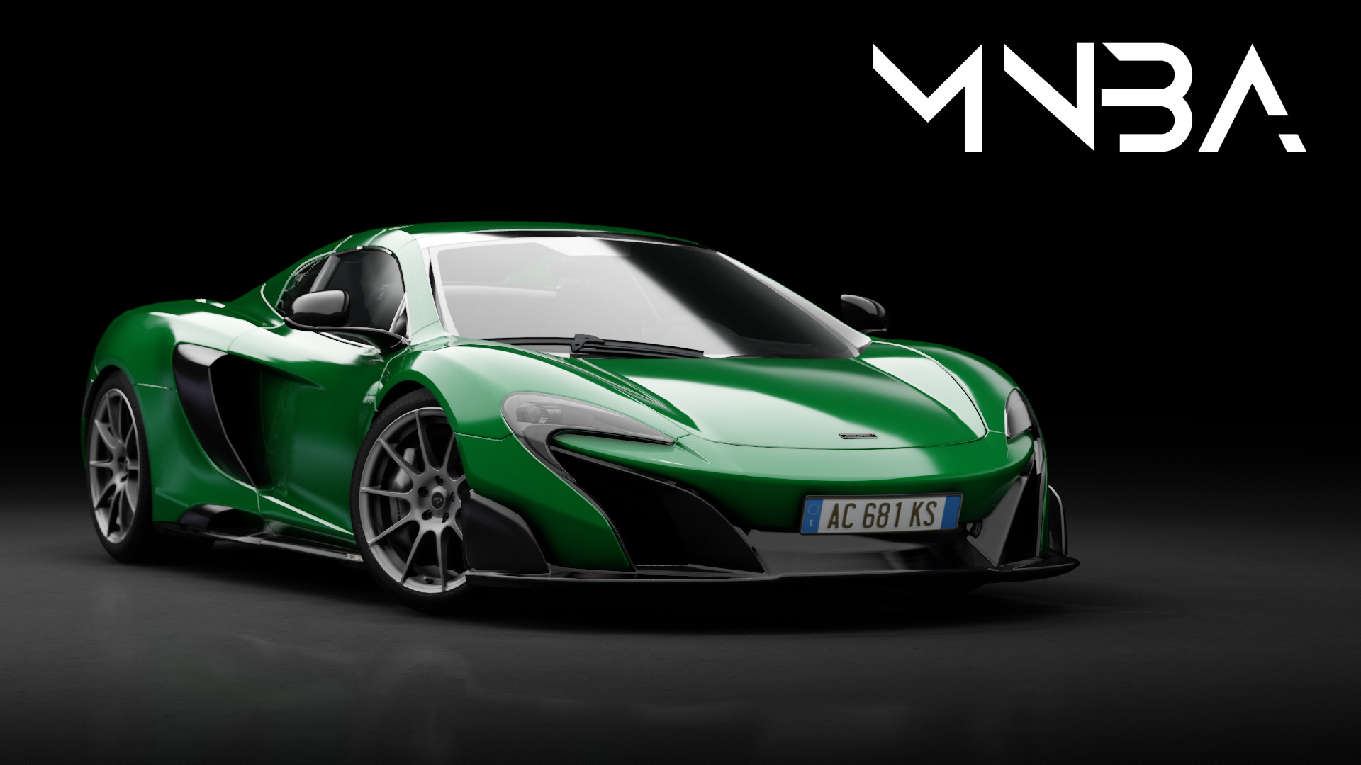 McLaren 675LT Spider, skin envy_parrot_green