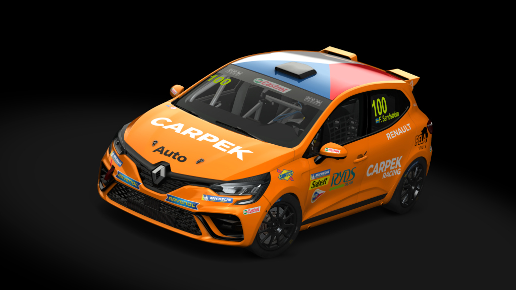 Renault Clio 5 Cup, skin carpekracing_100_sandström