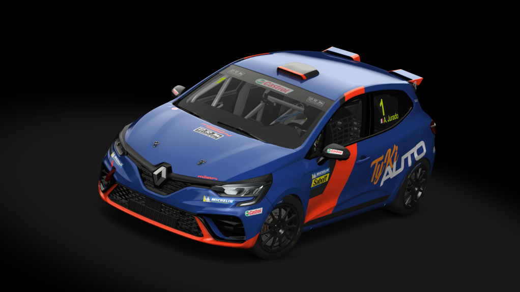 Renault Clio 5 Cup, skin milancompetition_1_jurado_tykiauto