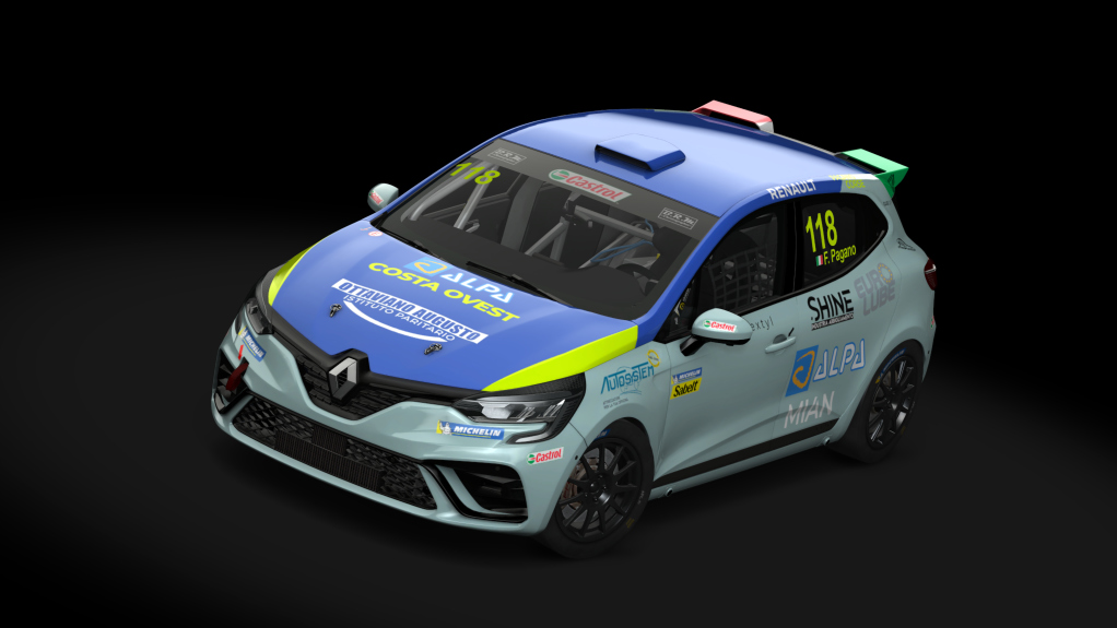 Renault Clio 5 Cup, skin scuderiacostaovest_118_pagano