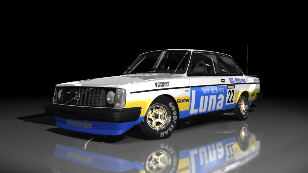 *BCRC Volvo 240 Turbo*, skin Yellow