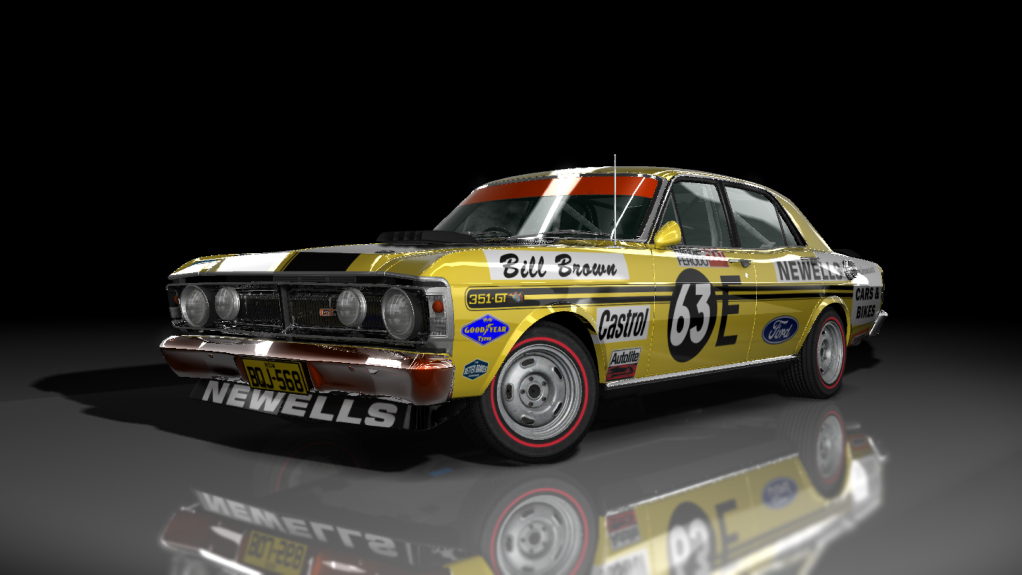 *BCRC Falcon XY GTHO*, skin 1971_Bathurst_Brown_63