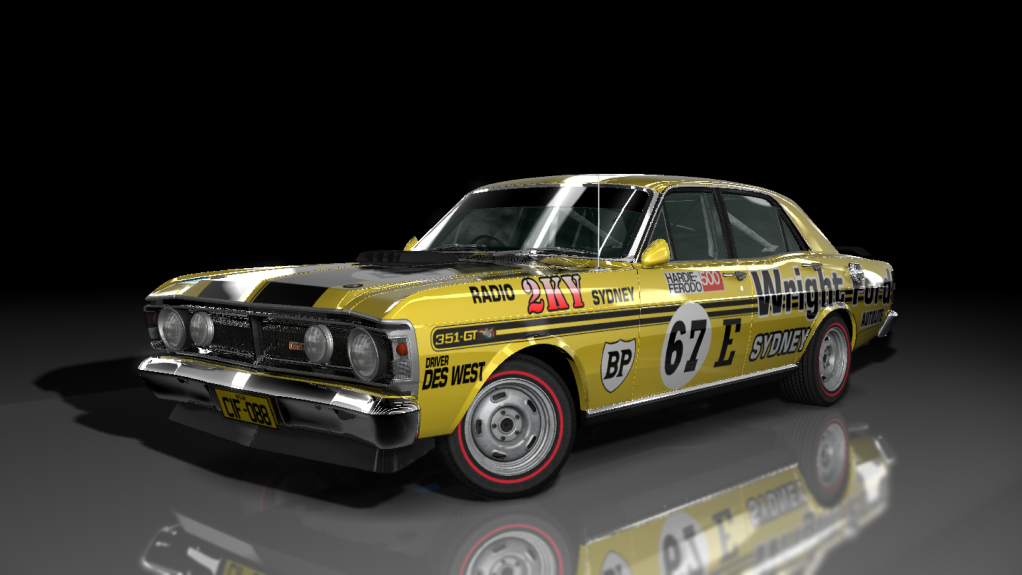 *BCRC Falcon XY GTHO*, skin 1971_Bathurst_West_67