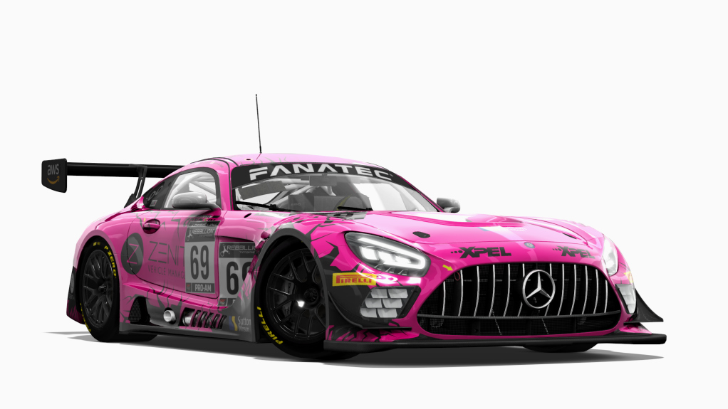 Mercedes-Benz AMG GT3 EVO 2020, skin #69_Ram_Racing_Fanatec