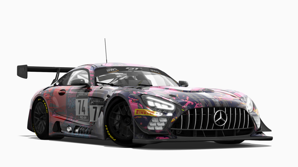 Mercedes-Benz AMG GT3 EVO 2020, skin Ram_Racing_#74