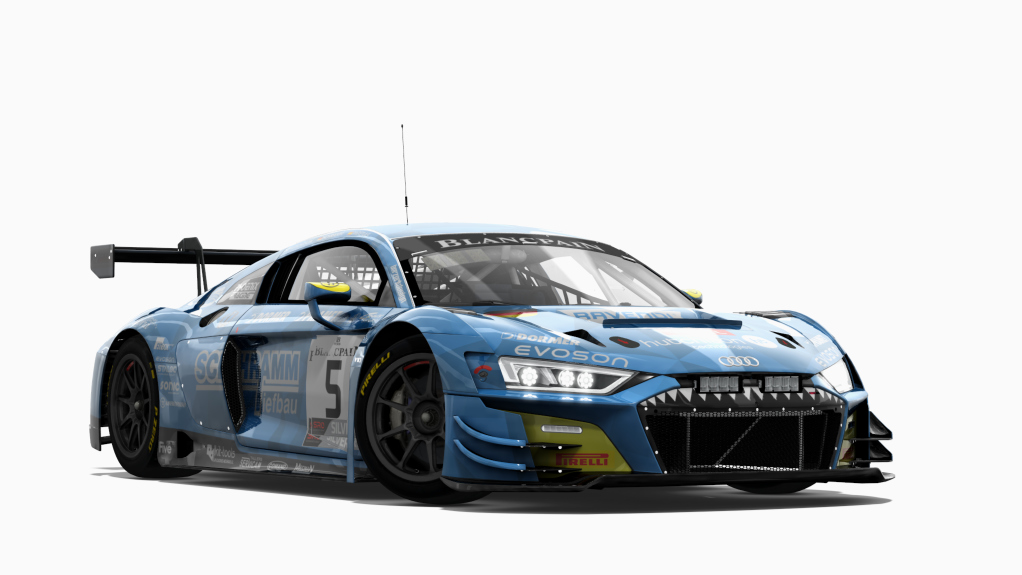 Audi R8 LMS EVO 2019, skin Phoenix_Racing_#5_Blue_Endu
