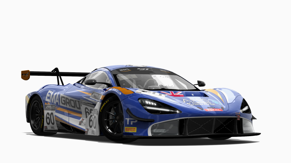 McLaren 720S GT3 2019, skin ema_group_59_racing_60