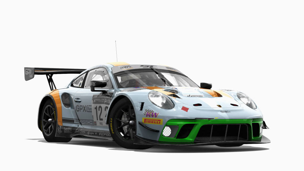 Porsche 991 GT3 R 2020, skin GPX_#12