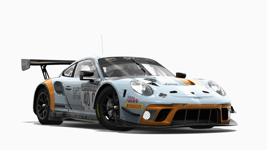 Porsche 991 GT3 R 2020, skin GPX_#40