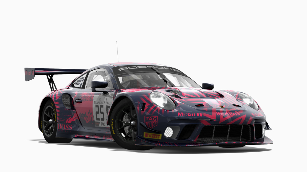 Porsche 991 GT3 R 2020, skin Red_Bull_Camo_#25