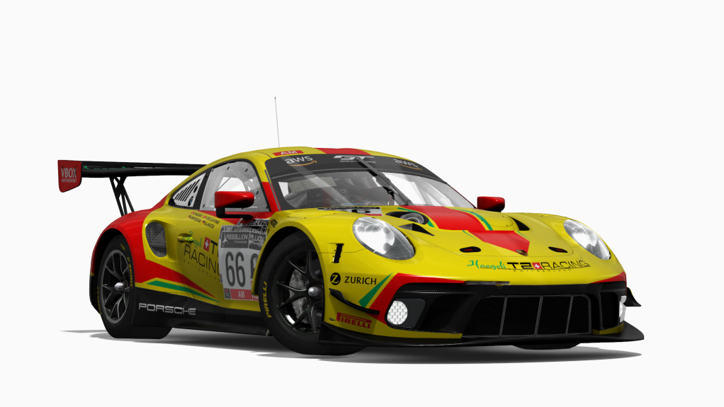 Porsche 991 GT3 R 2020, skin T2_Racing_#66