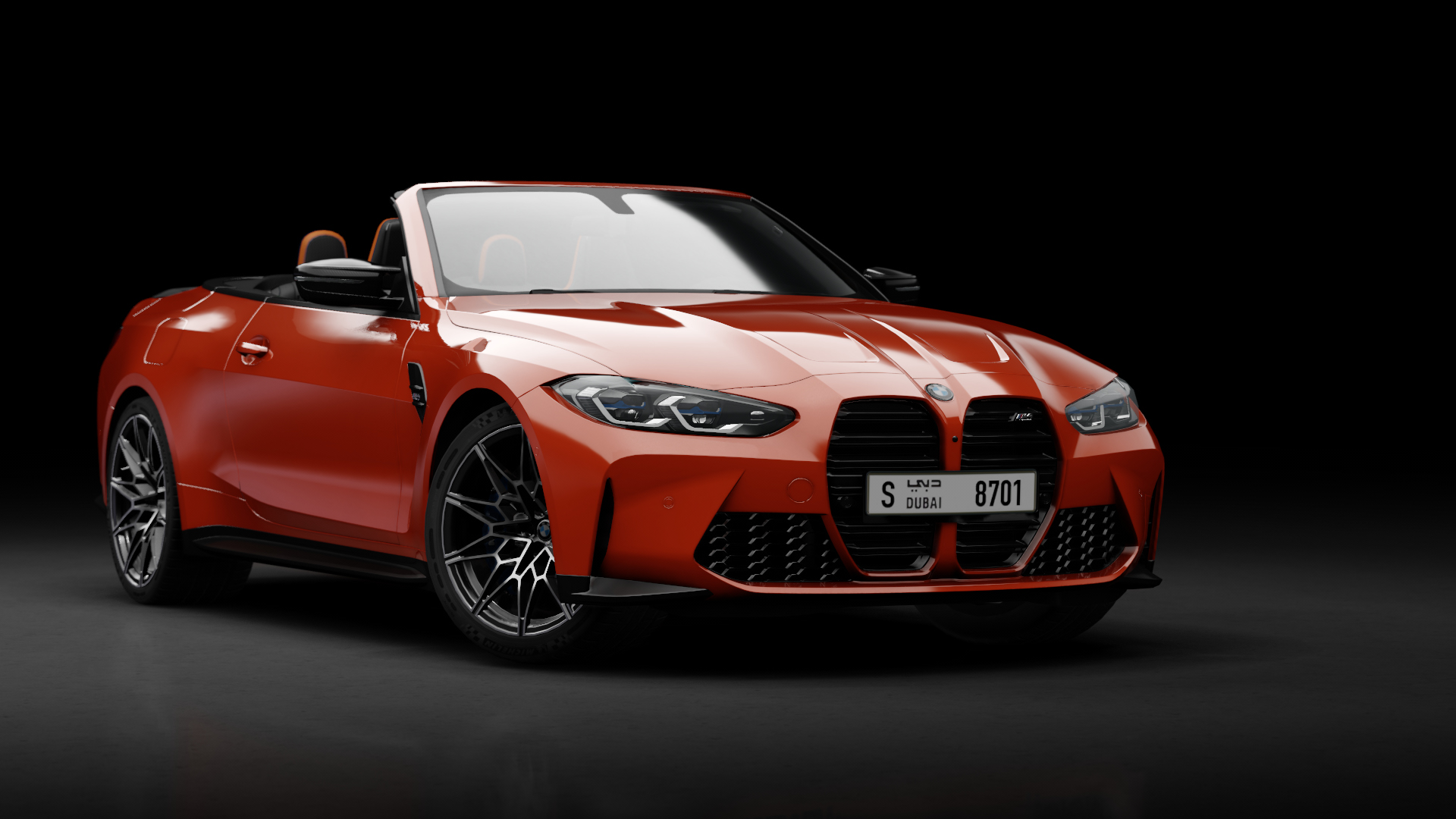 BMW M4 G83 Convertible 2021, skin sakhir_orange