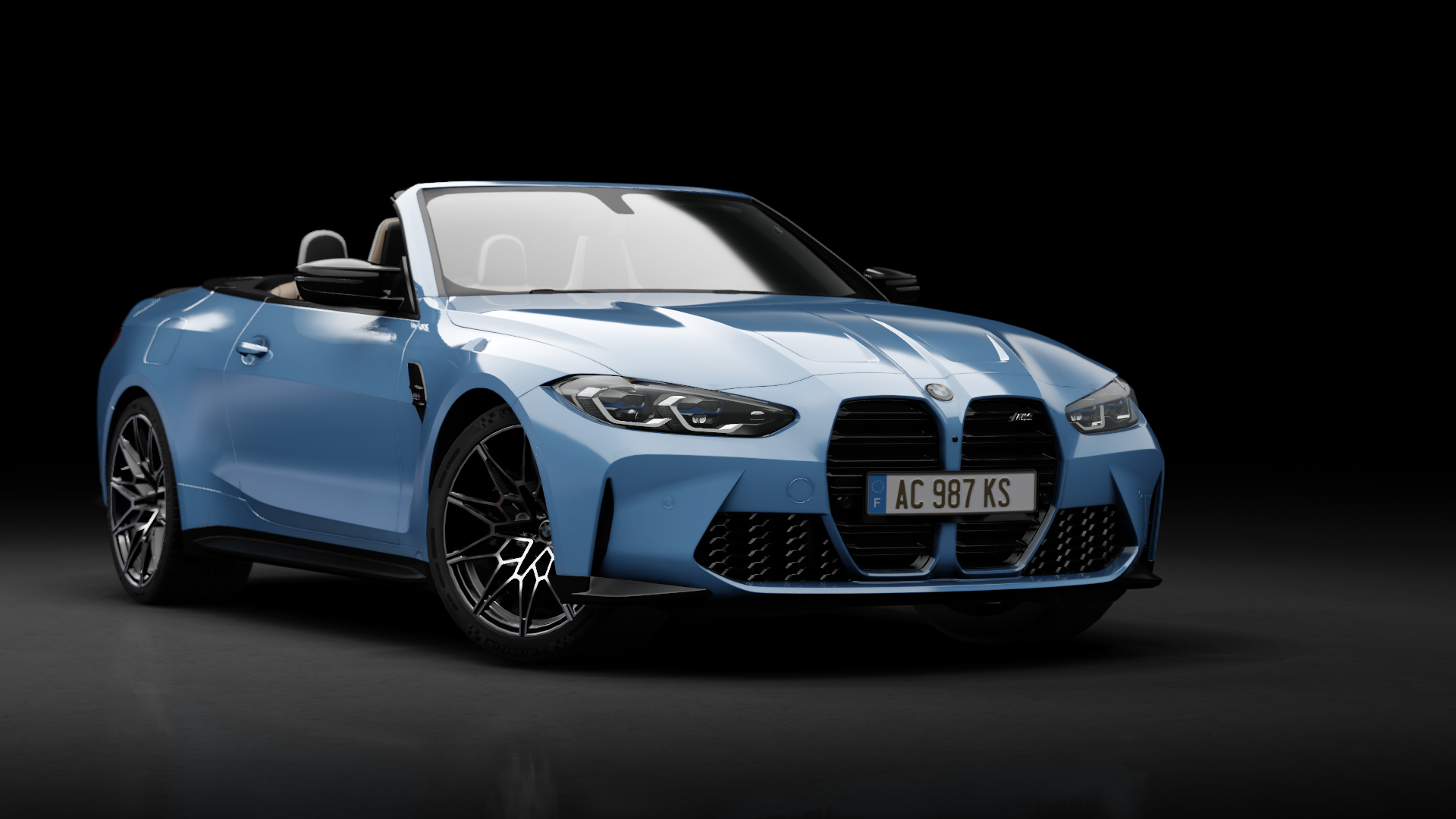 BMW M4 G83 Convertible 2021, skin yas_marina_blue_metallic