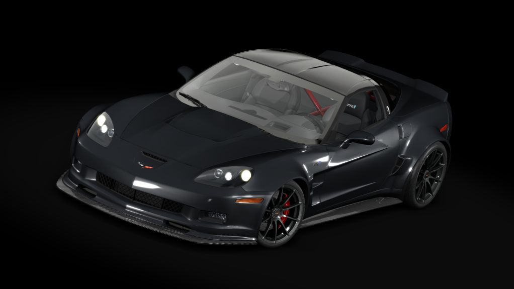 Chevrolet Corvette ZR1 Tuned, skin bz_black_matt