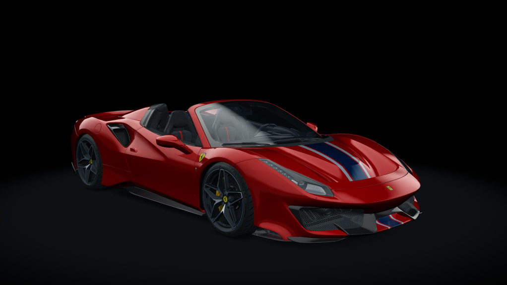 Ferrari 488 Pista Spider, skin 00_rosso_corsa_wbs