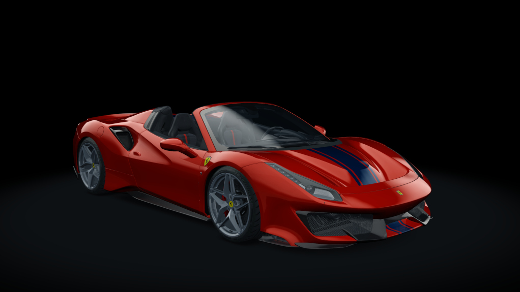 Ferrari 488 Pista Spider, skin 01_rosso_scuderia_bs