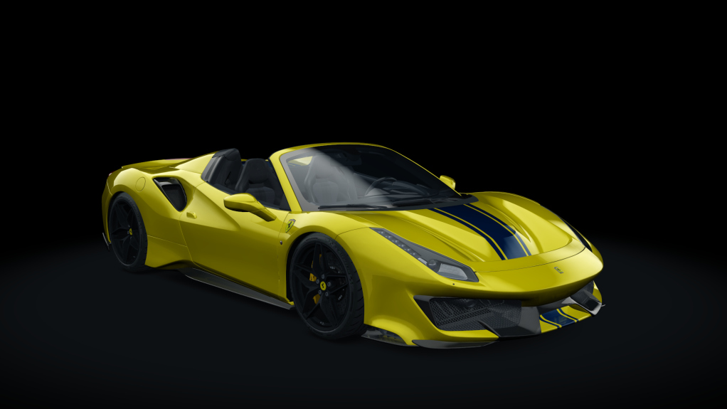 Ferrari 488 Pista Spider, skin 02_giallo_modena_bs