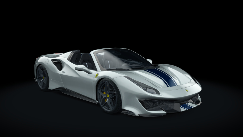 Ferrari 488 Pista Spider, skin 03_bianco_avus_bs