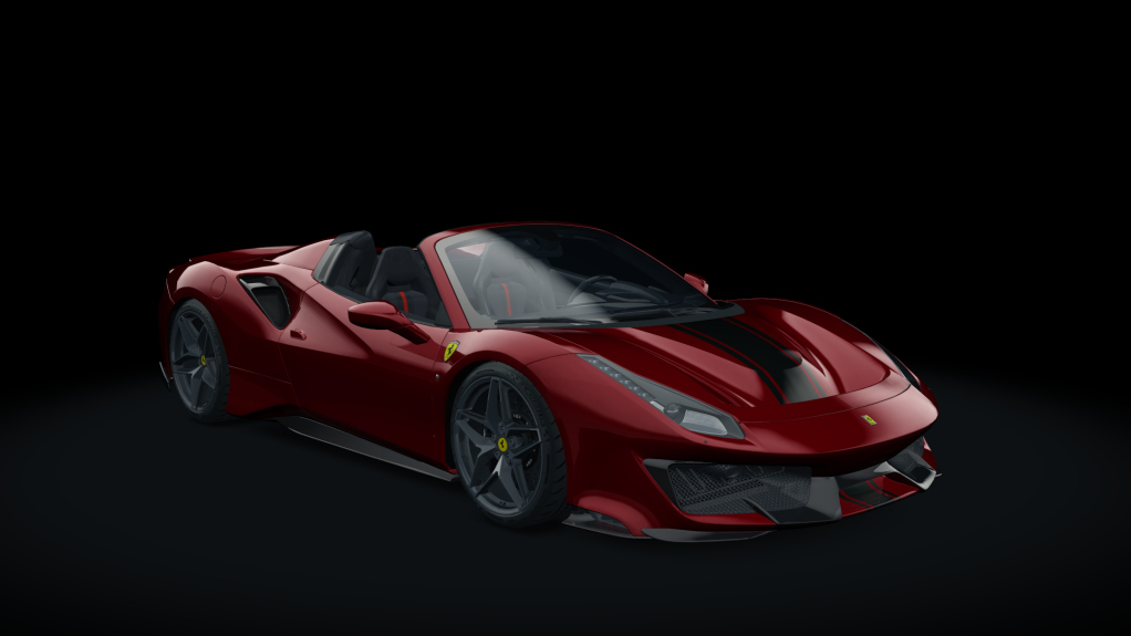 Ferrari 488 Pista Spider, skin 05_rosso_mugello_bs