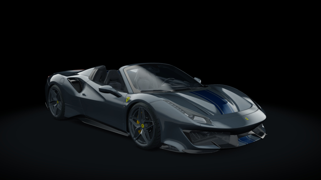 Ferrari 488 Pista Spider, skin 07_grigio_silverstone_bs