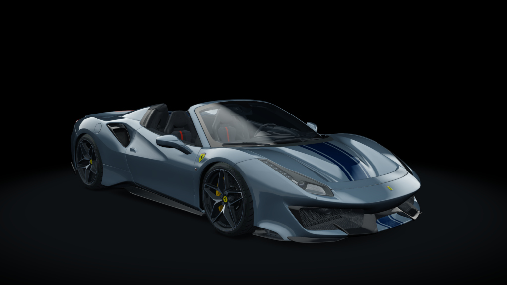 Ferrari 488 Pista Spider, skin 08_grigio_titanio_metall_bs