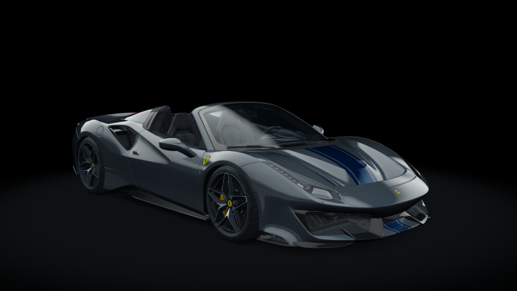 Ferrari 488 Pista Spider, skin 10_grigio_ferro_bs