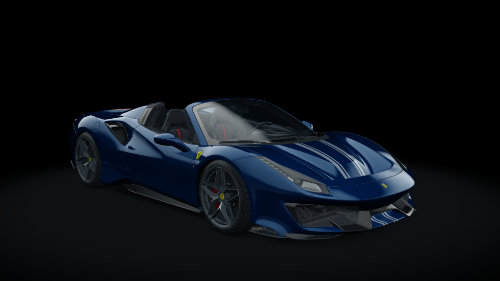 Ferrari 488 Pista Spider, skin 11_blu_tour_de_france_bs