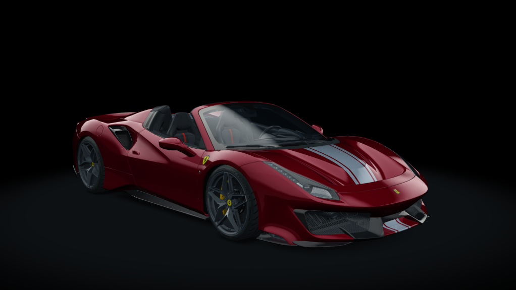 Ferrari 488 Pista Spider, skin 12_rosso_fiorano_bs