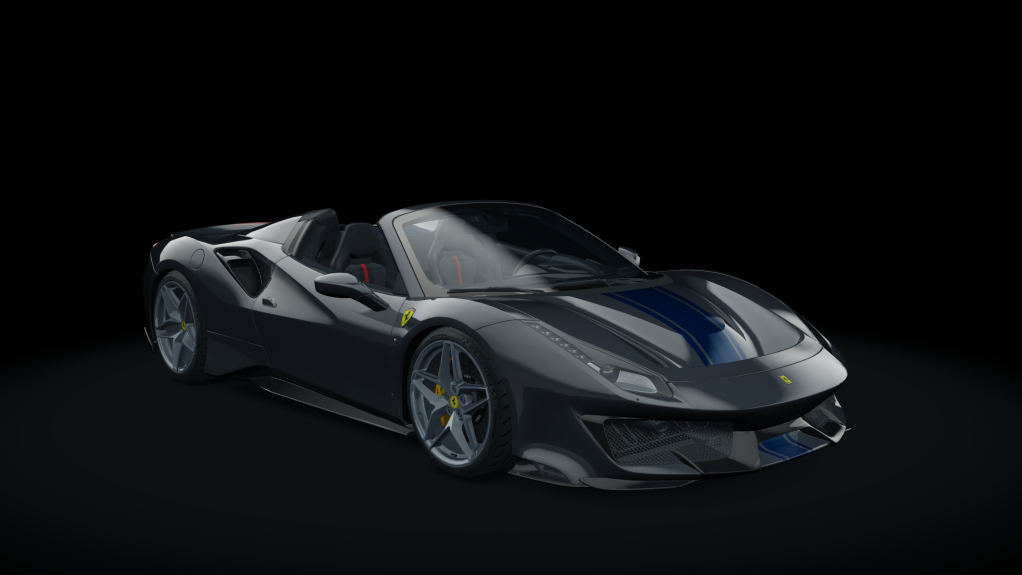 Ferrari 488 Pista Spider, skin 14_grigio_oscuro_bs