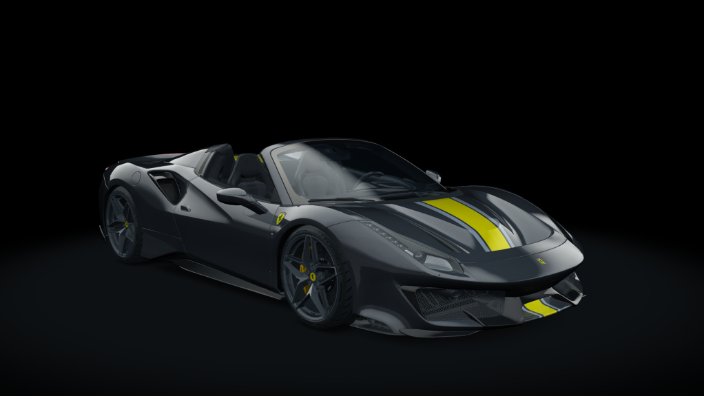 Ferrari 488 Pista Spider, skin 19_grigio_oscuro_wys