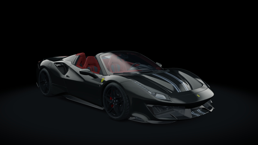 Ferrari 488 Pista Spider, skin 22_nero_ss