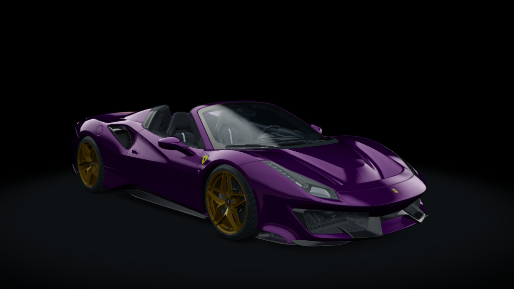 Ferrari 488 Pista Spider, skin 23_viola_hong_kong