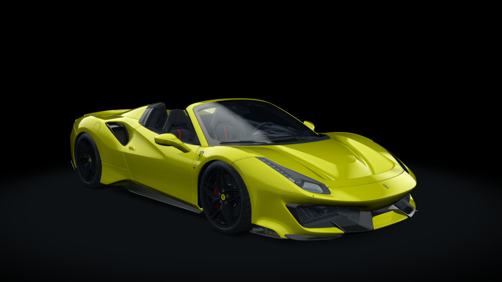 Ferrari 488 Pista Spider, skin 24_giallo_fly