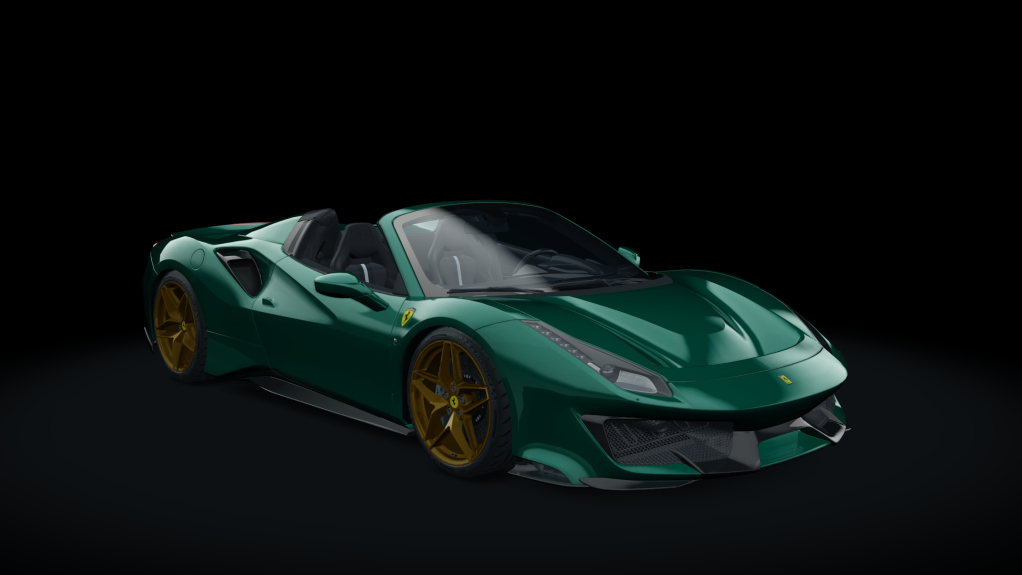 Ferrari 488 Pista Spider, skin 26_verde_pino