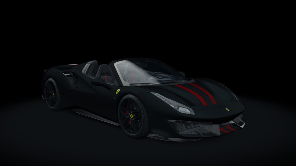 Ferrari 488 Pista Spider, skin 31_special_black_matt