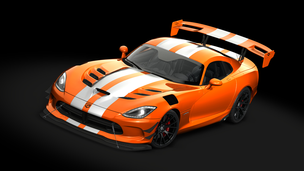 Dodge Viper ACR '16 Extreme Package, skin 15_orange_silver_stripes