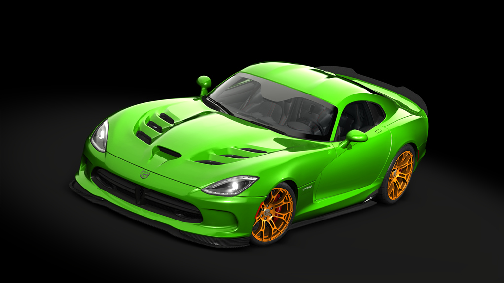 Dodge Viper GTC tuned '17, skin 04_green_gold_rims