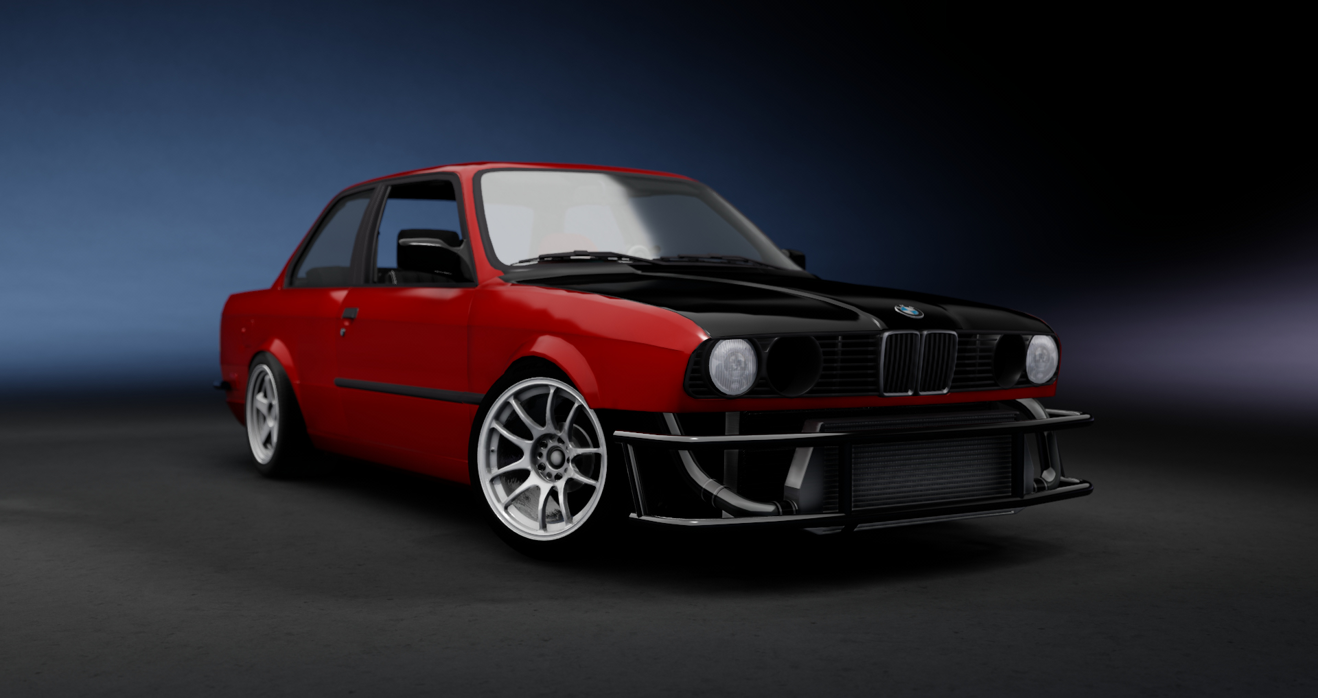 CW 325i M52 Turbo, skin Matte Red