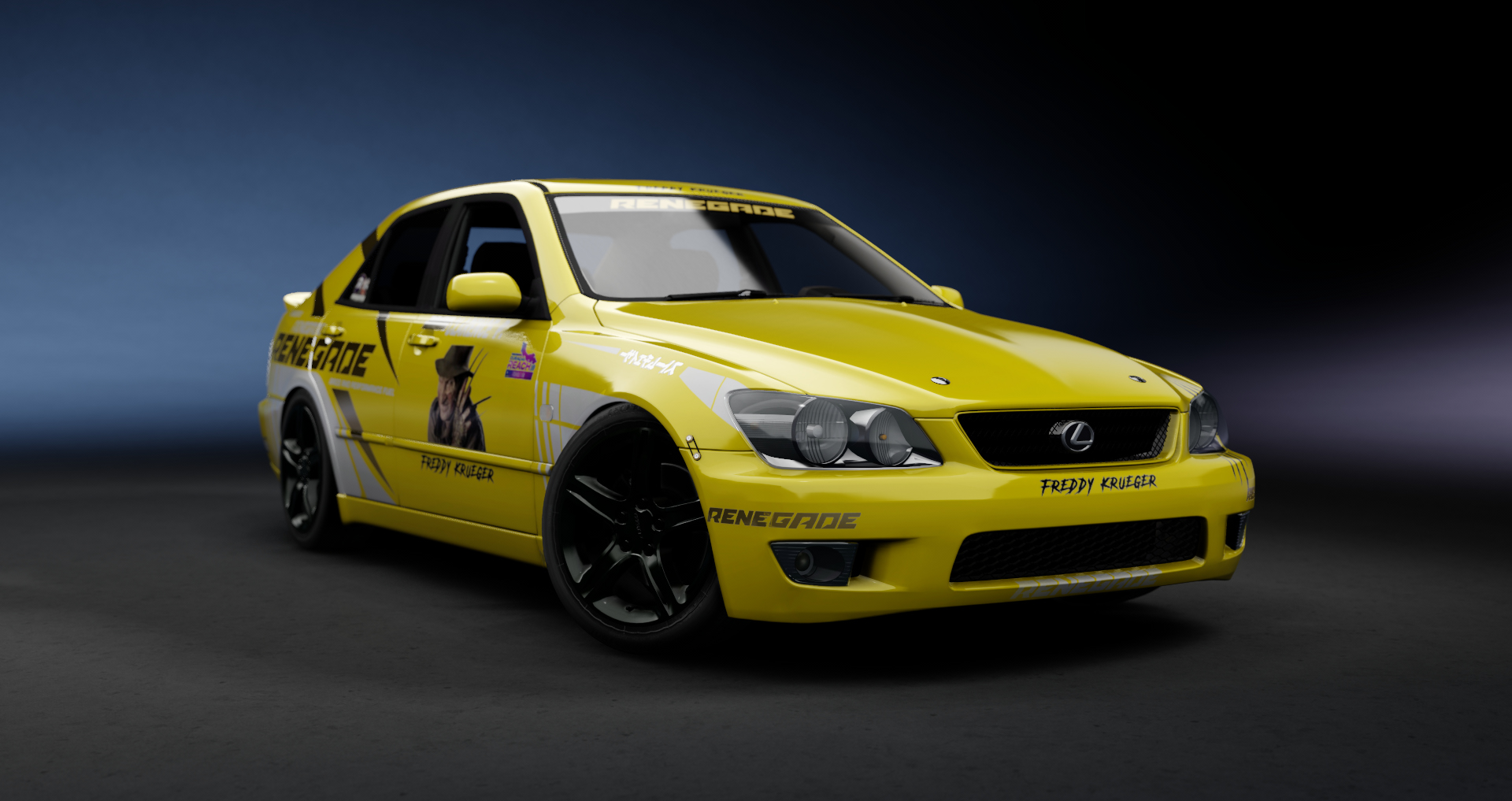 CW IS300 2JZ-GTE, skin Solar Yellow