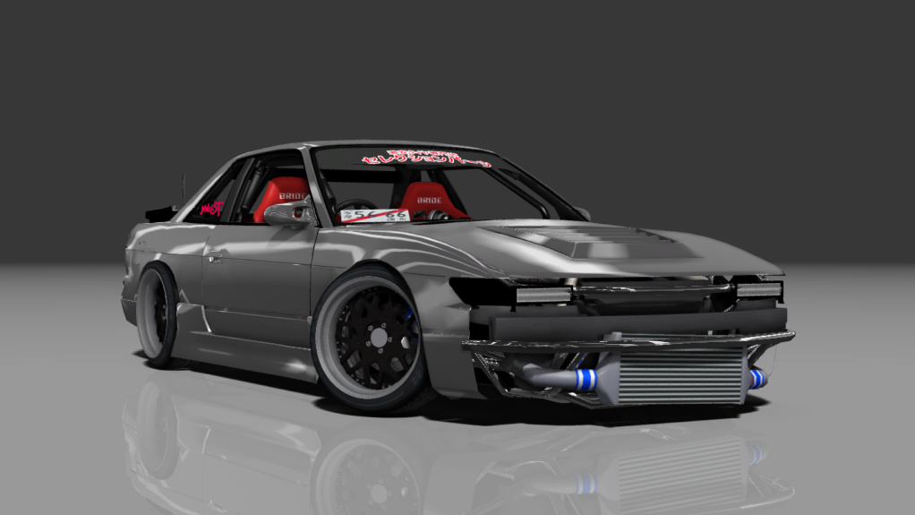 Ziptie-Gang Nissan Silvia S13 Missile, skin darkgraymetallic