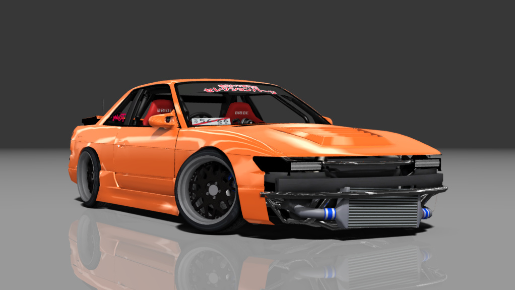 Ziptie-Gang Nissan Silvia S13 Missile, skin mclarenorange
