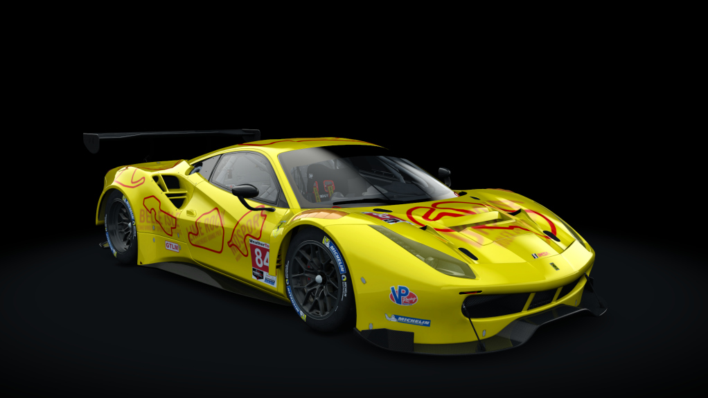 Ferrari 488 GTE, skin 84_imsa_gtlm_basic