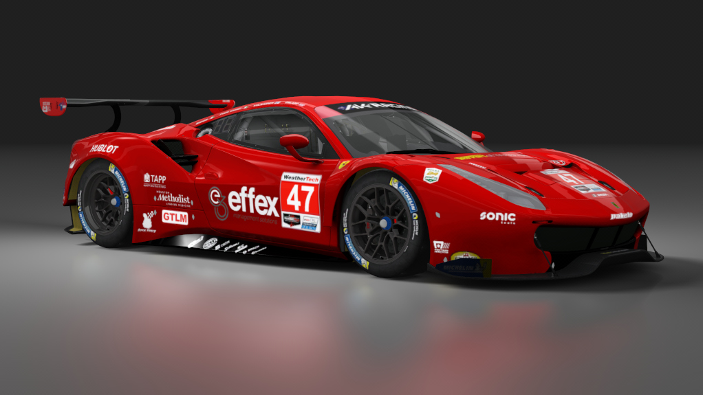 Ferrari 488 GTE, skin akr_gtlm_47