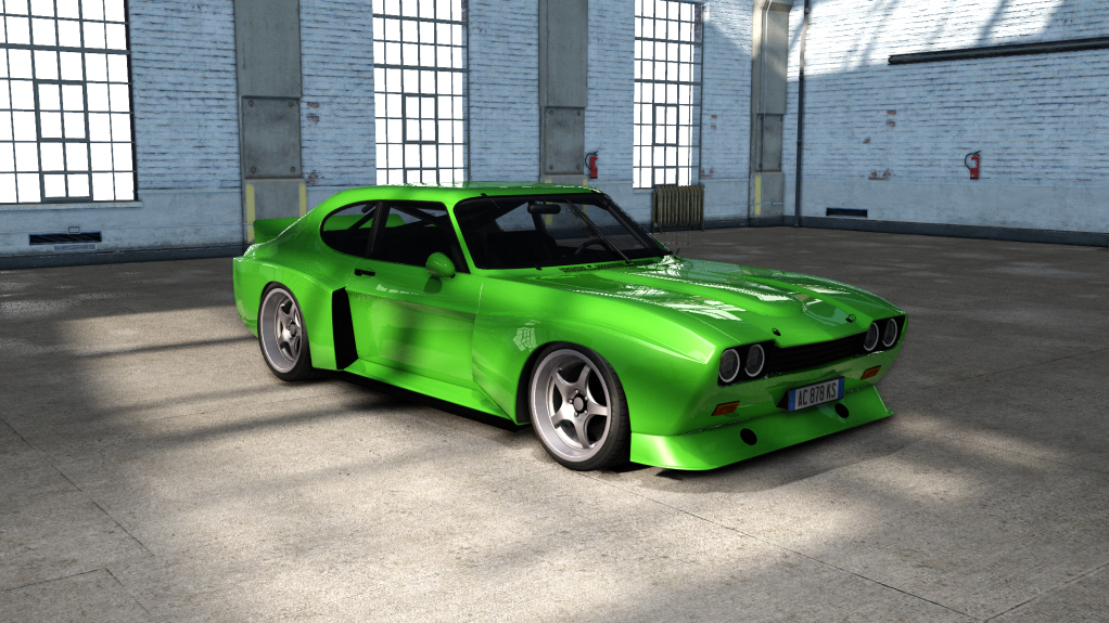 - a4 Ford Capri RS3100 Cosworth, skin lime