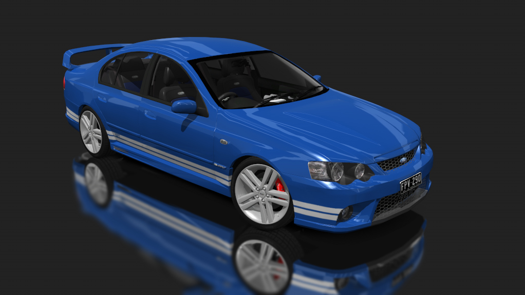 Ford FPV BA GT, skin dark_blue_white
