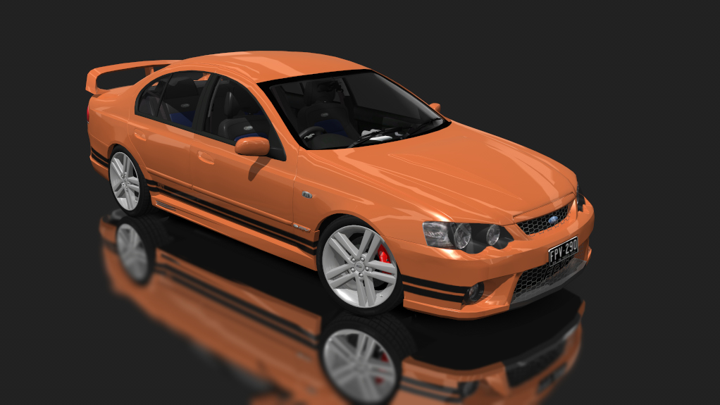 Ford FPV BA GT, skin orange_black