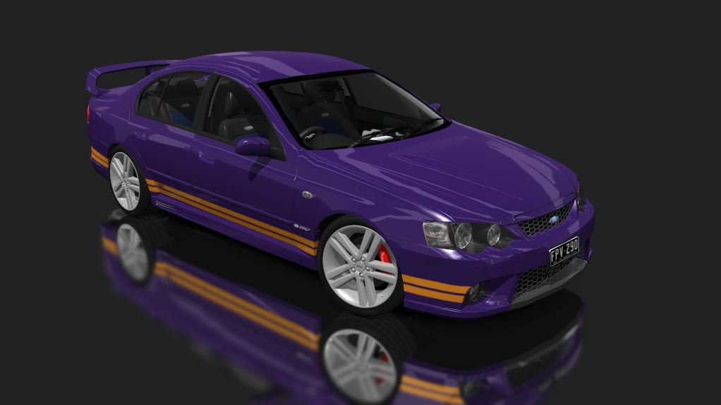 Ford FPV BA GT, skin purple_orange