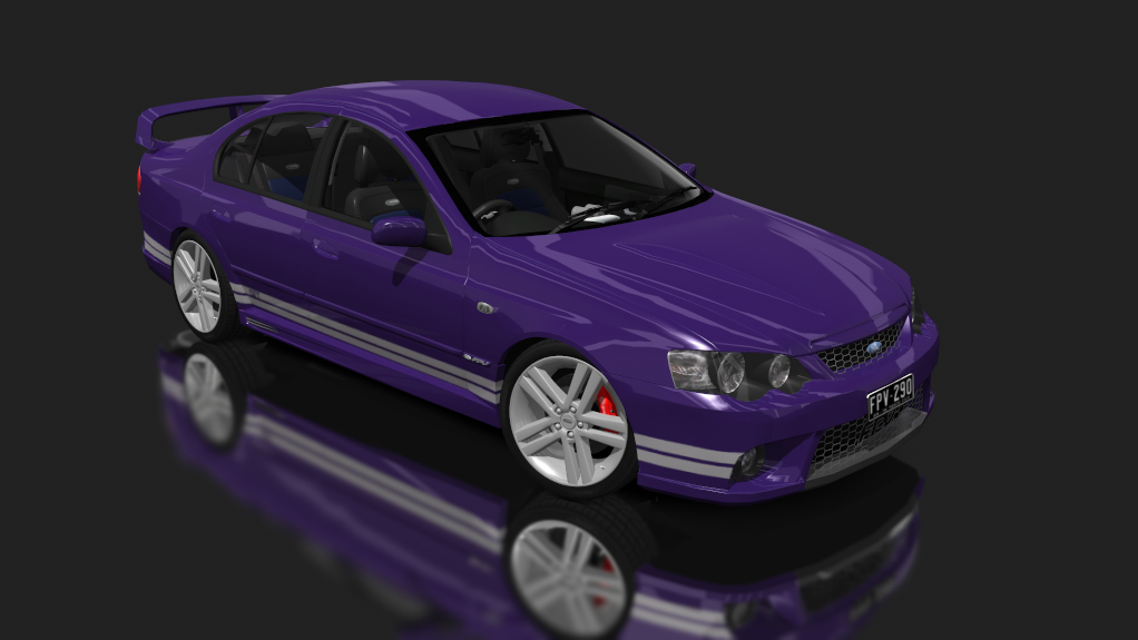 Ford FPV BA GT, skin purple_silver