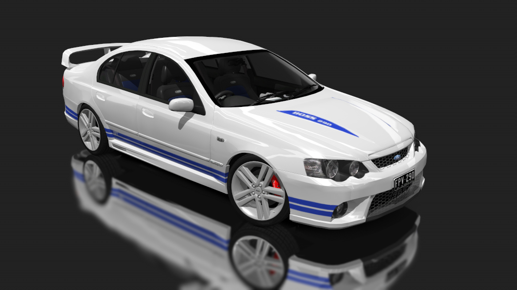 Ford FPV BA GT, skin white_blue