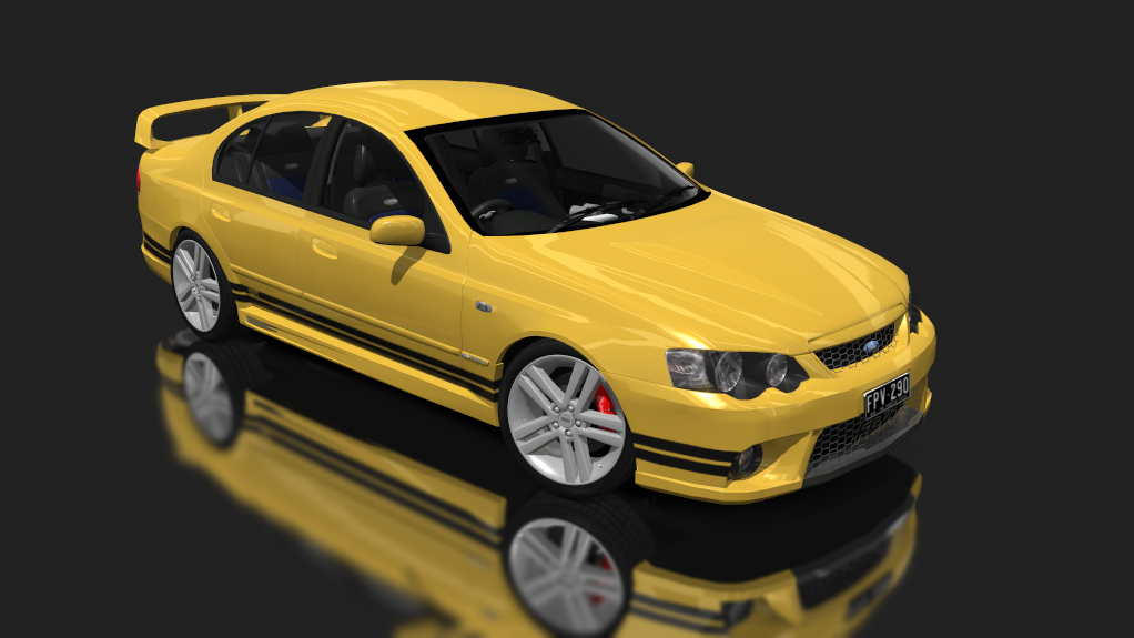 Ford FPV BA GT, skin yellow_black